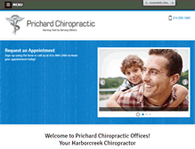 Tablet Screenshot of prichardchiropractic.com